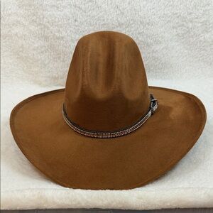Hat Robavacas Wide Brim with Rhinestone headband in Tobacco (H048)